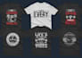 create motivational gym t shirt typography designs